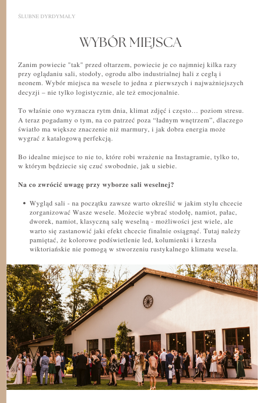 Planowanie ślubu i wesela od A do Z - czyli ślubne dyrdymały - obrazek 3