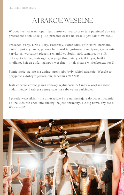 Planowanie ślubu i wesela od A do Z - czyli ślubne dyrdymały - obrazek 4